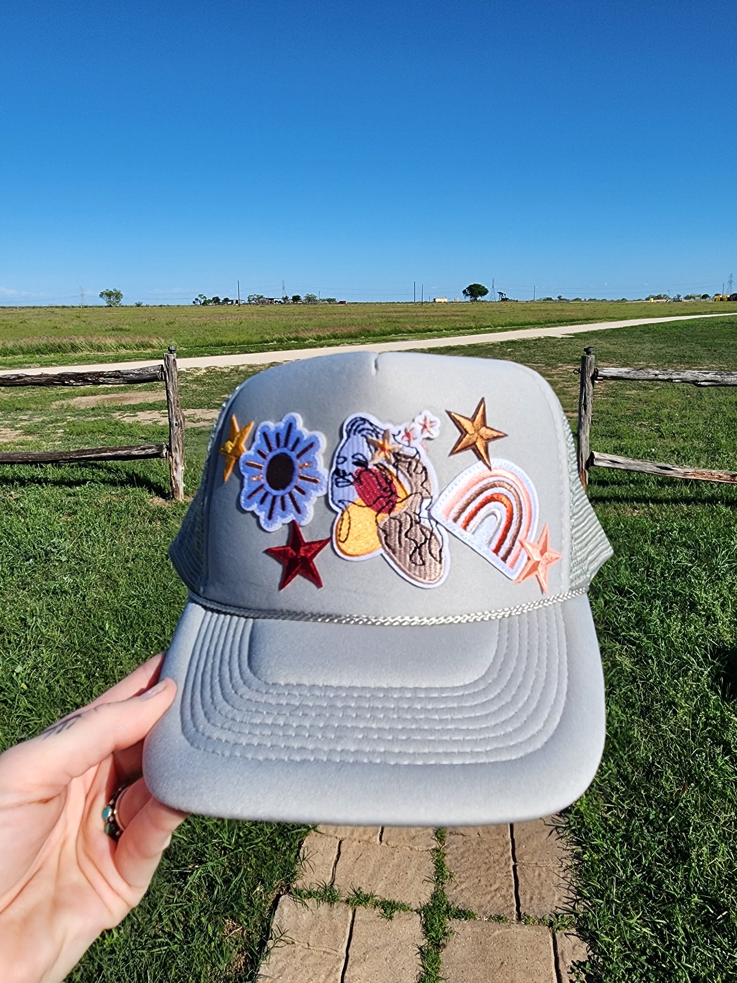 Boho Babe Patched Trucker Cap