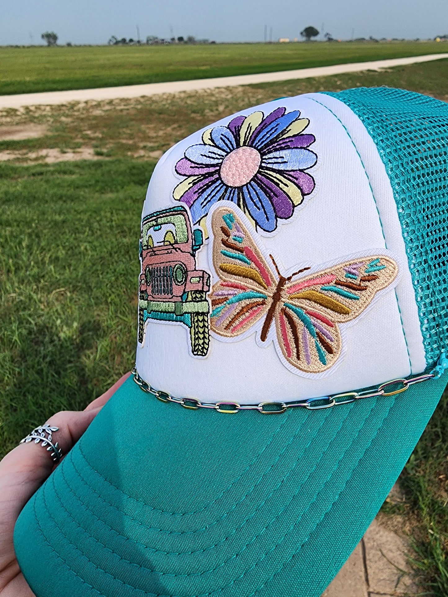 Jeep & Sunshine Trucker Cap