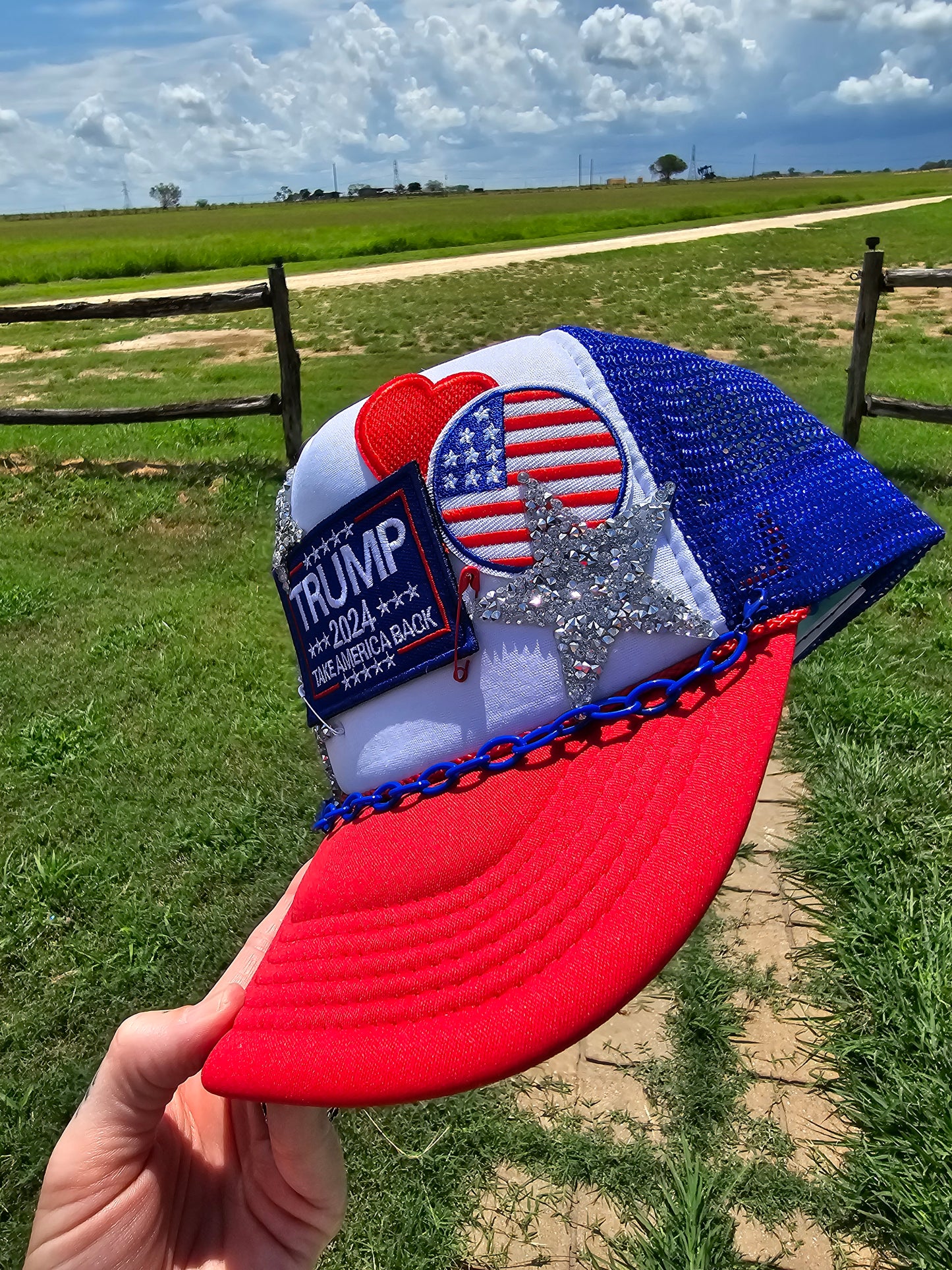 Trump Patched Trucker Cap