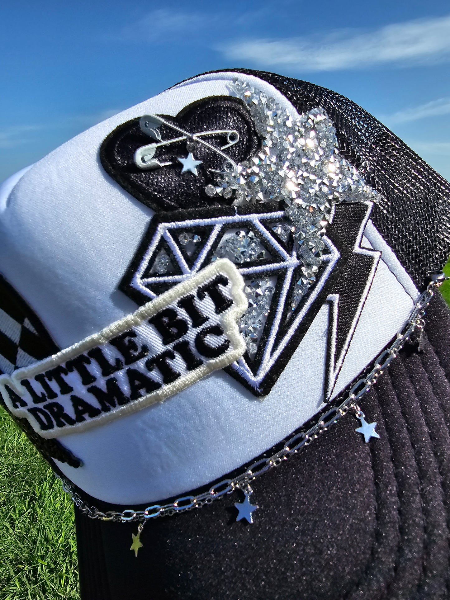 Dramatic Patched Trucker Cap