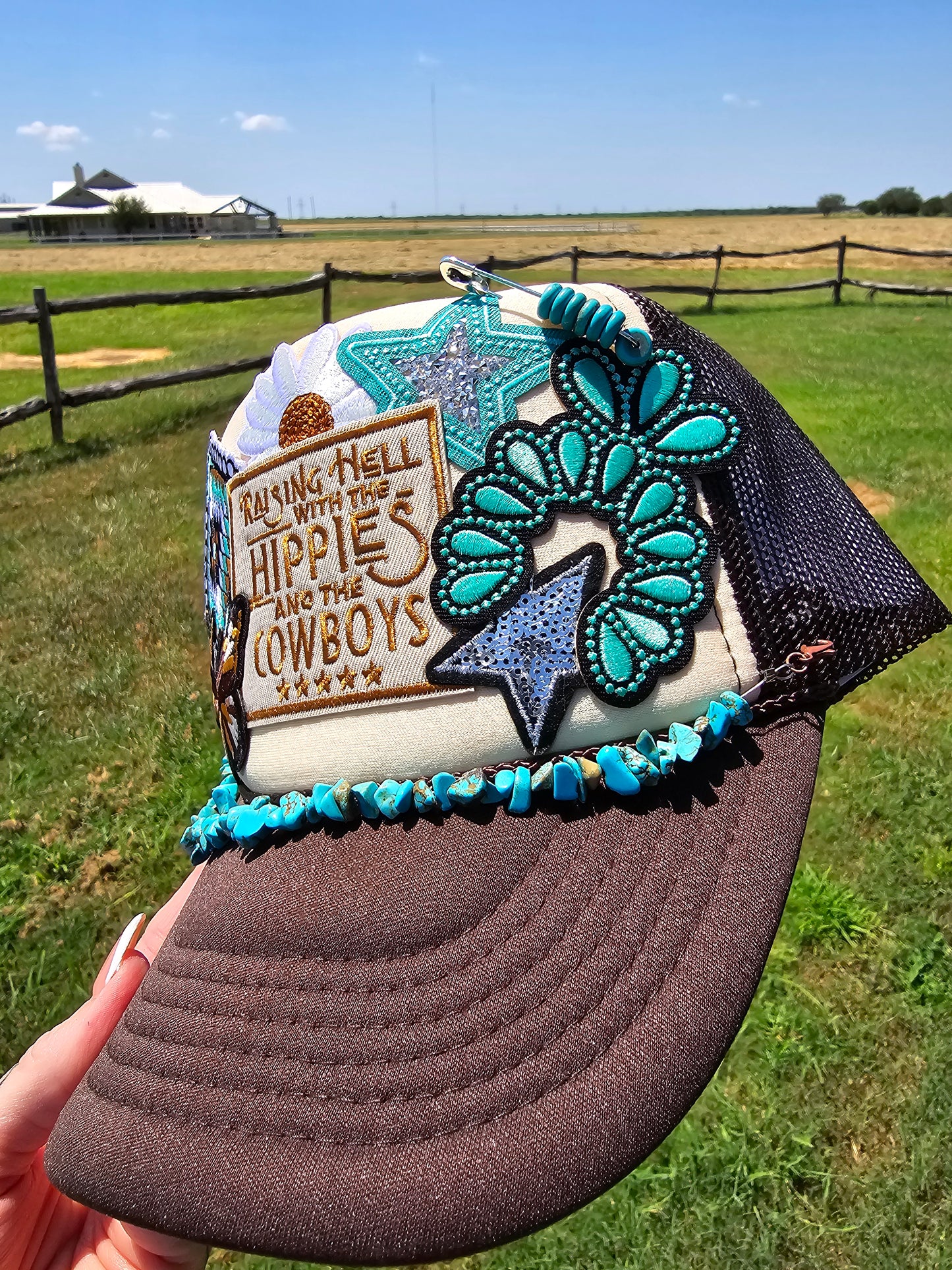 Hippies & Cowboys Patched Trucker Cap