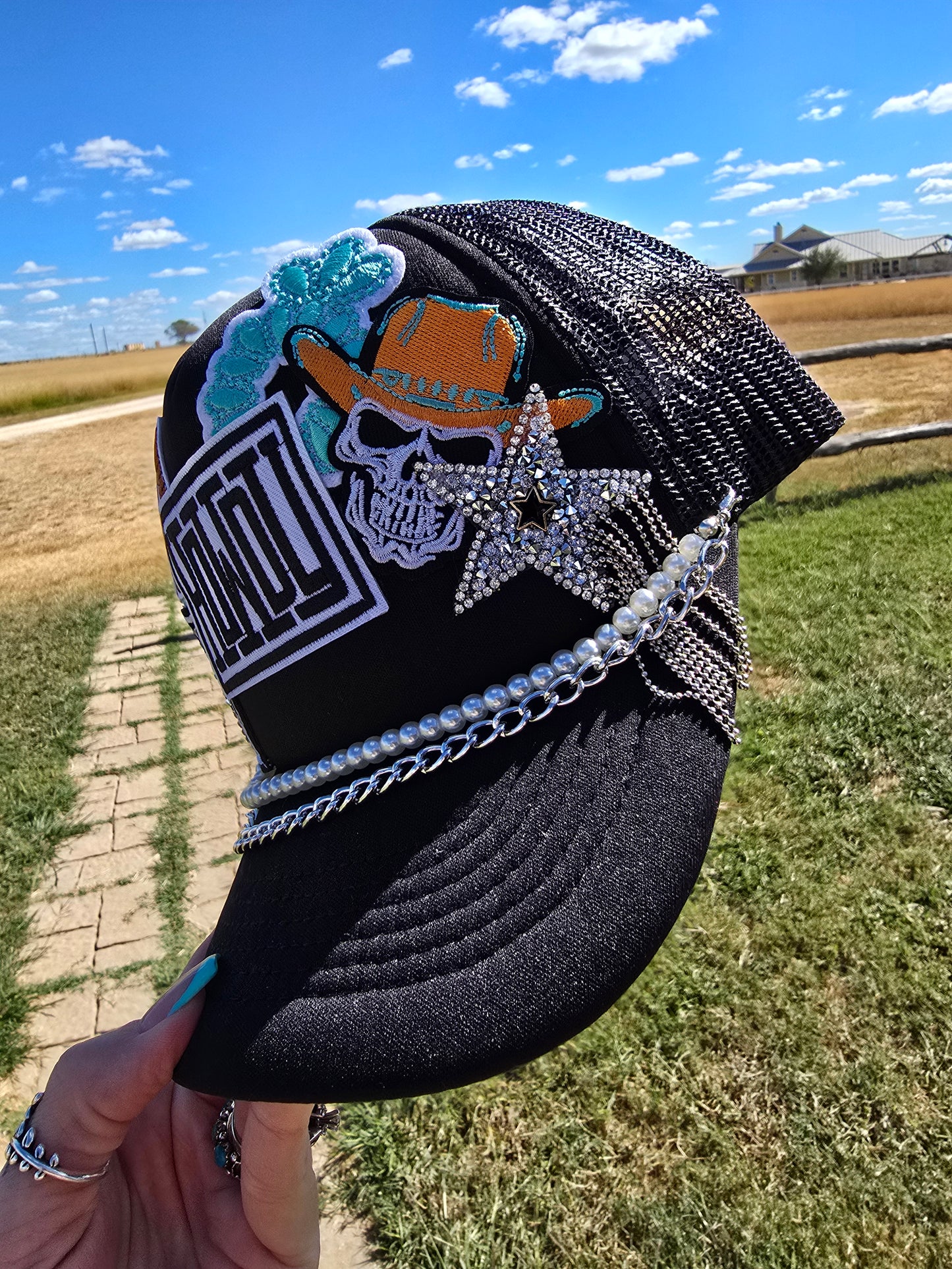 Howdy Cowboy Patched Trucker Cap