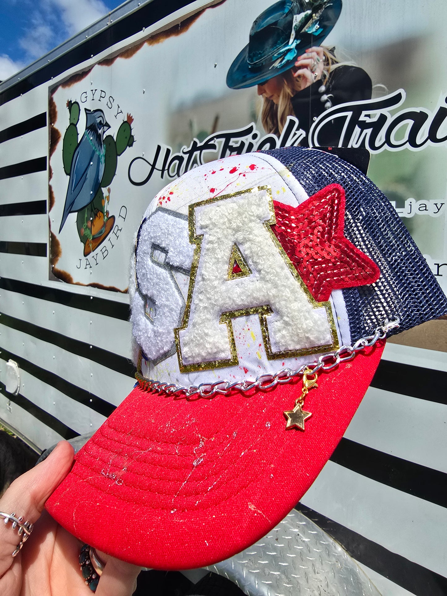 USA Painted & Patched Trucker cap
