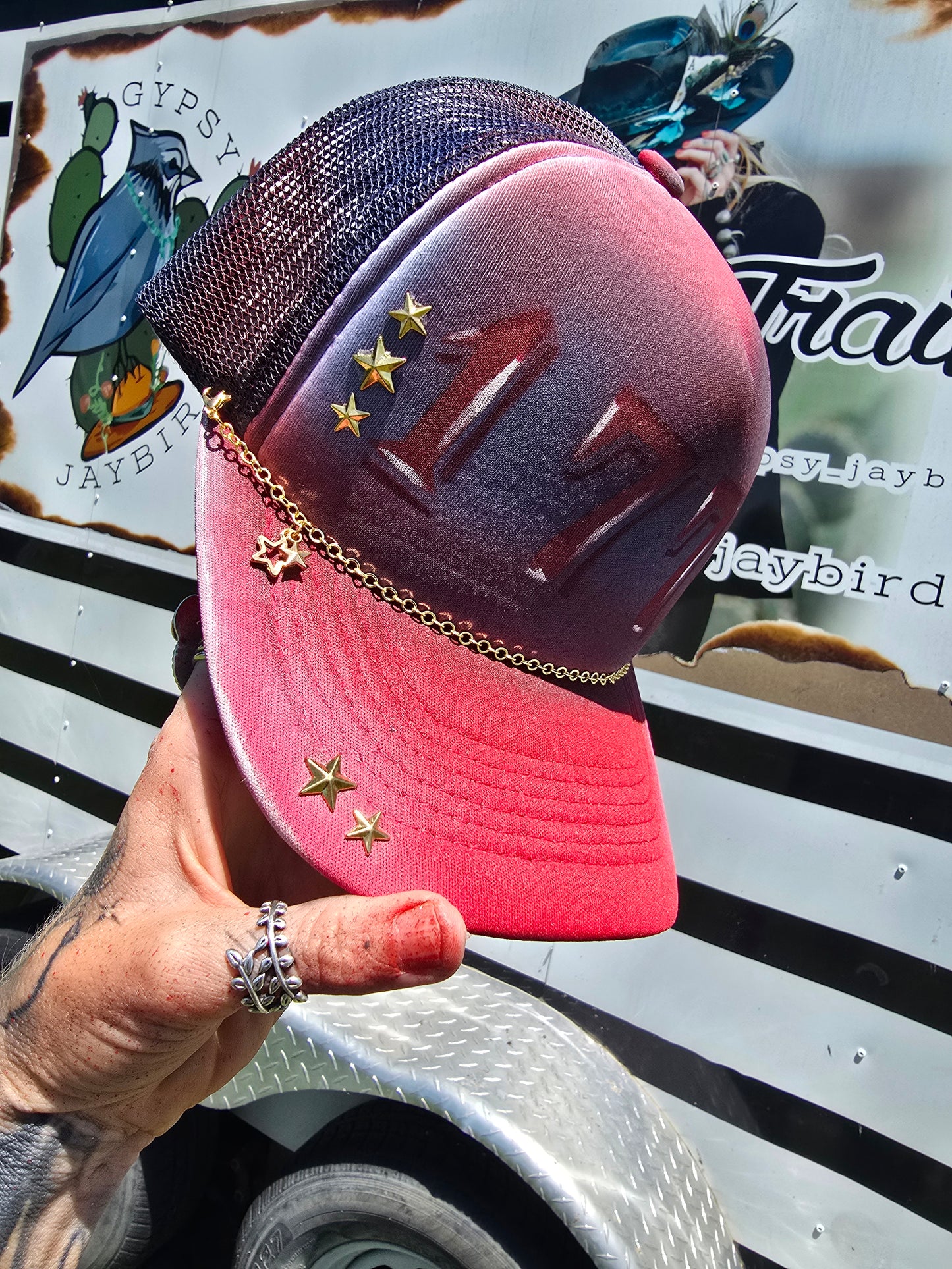 1776 Painted Trucker Cap
