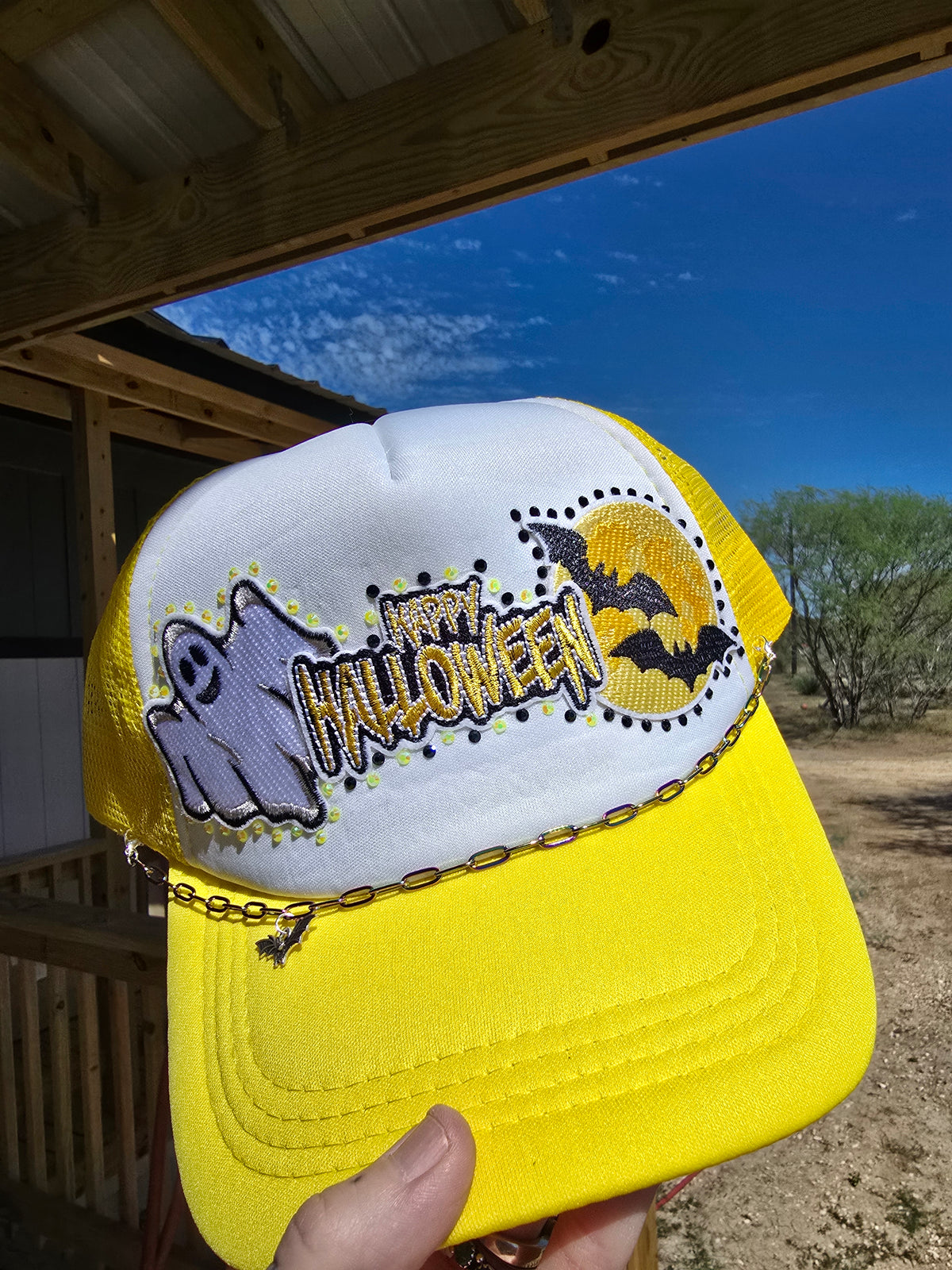 Blinged Halloween Cap
