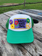 Kelly Green Patched Trucker