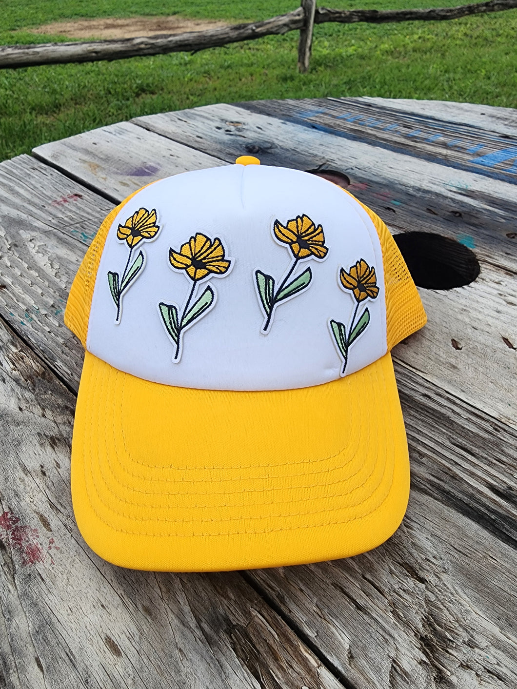 Yellow Patched Trucker