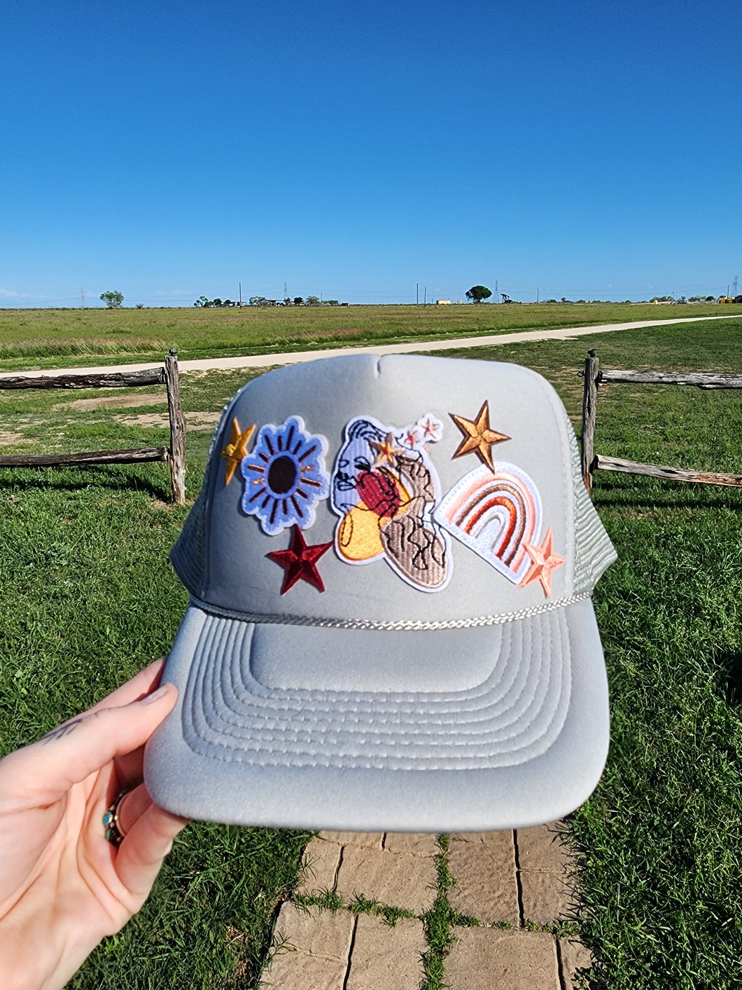 Boho Babe Patched Trucker Cap