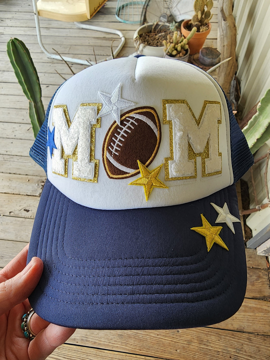 Football Mom trucker cap