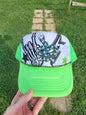 Blingy Neon Patched Trucker Cap