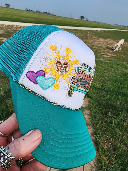 Jeep & Sunshine Trucker Cap