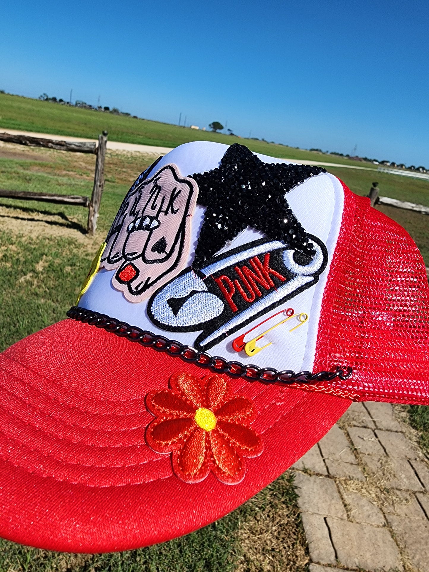 Punk Patched Trucker cap