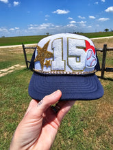 Load image into Gallery viewer, #15 Patched Trucker Cap

