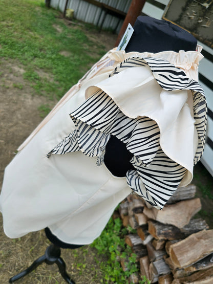 Cream Ruffle Sleeve top