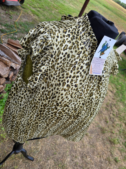Leopard & Olive Top