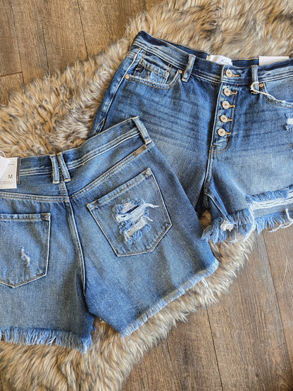 KanCan Button-up Shorts