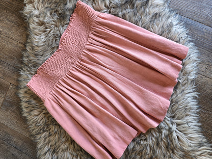 Blush Pink Linen Shorts
