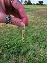 Load image into Gallery viewer, Dainty stud &amp; chain earrings
