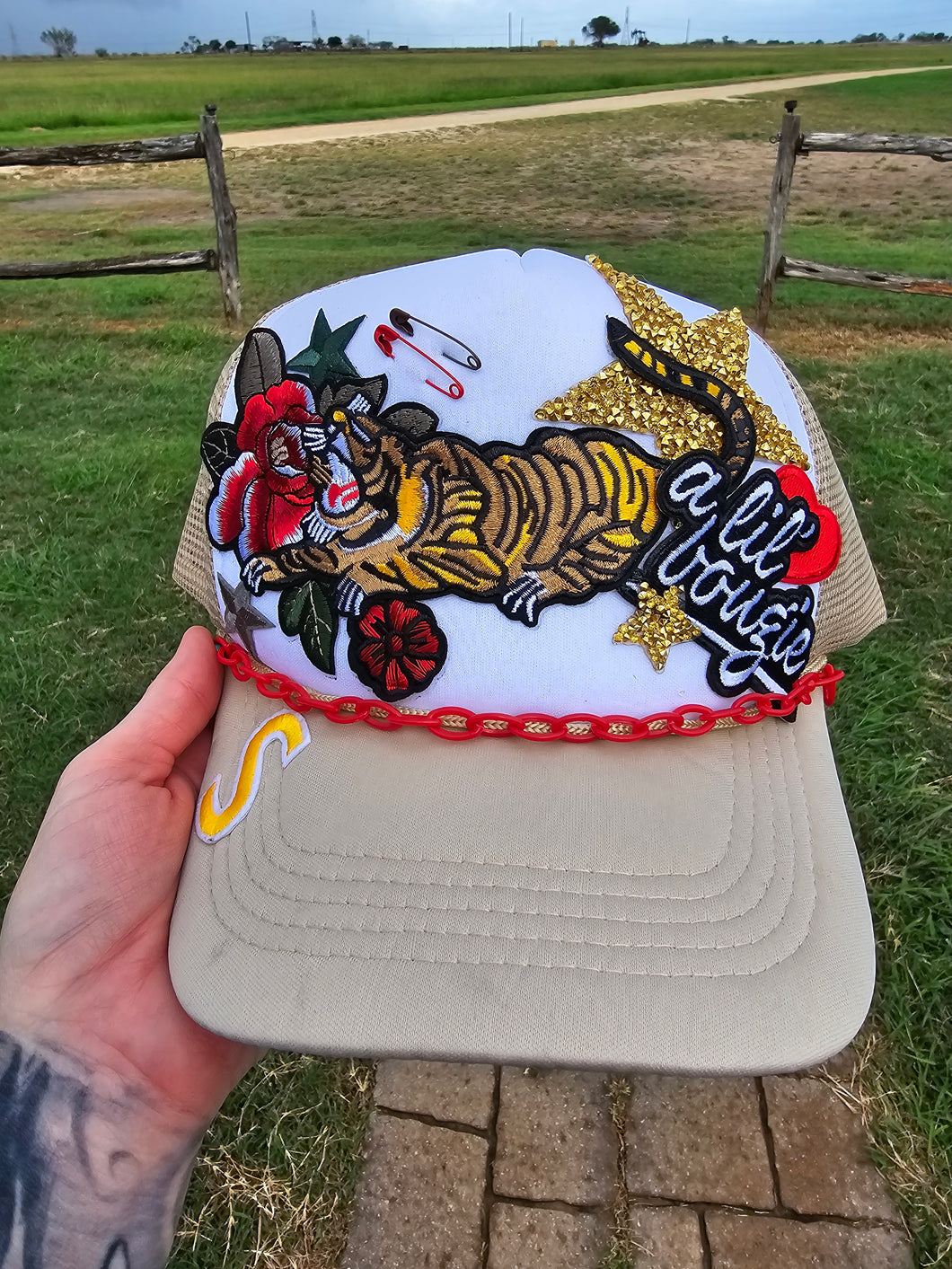 Boujee Tiger Trucker cap