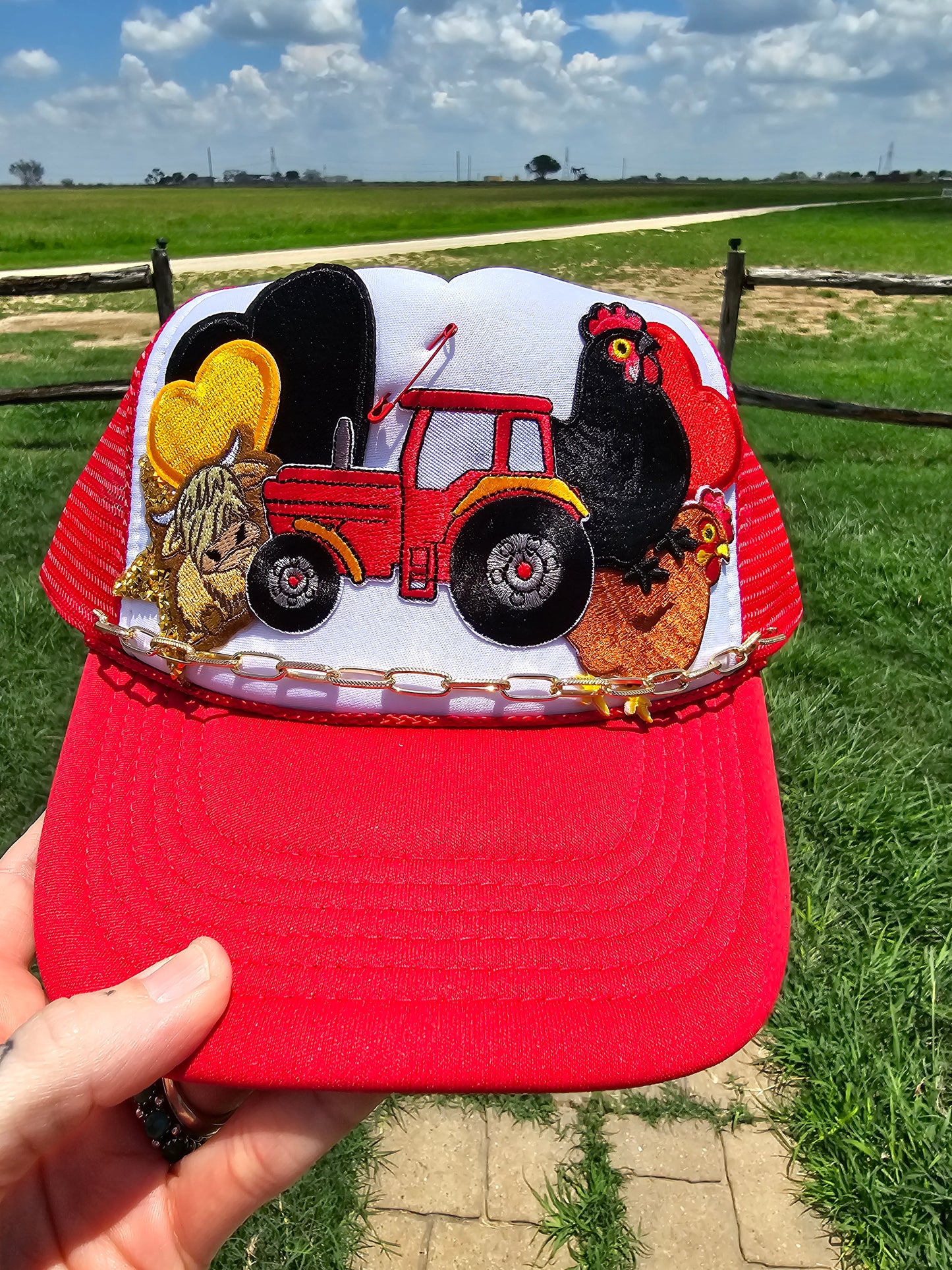 Farm Life Patched Trucker Cap
