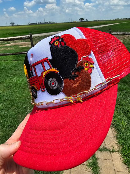 Farm Life Patched Trucker Cap