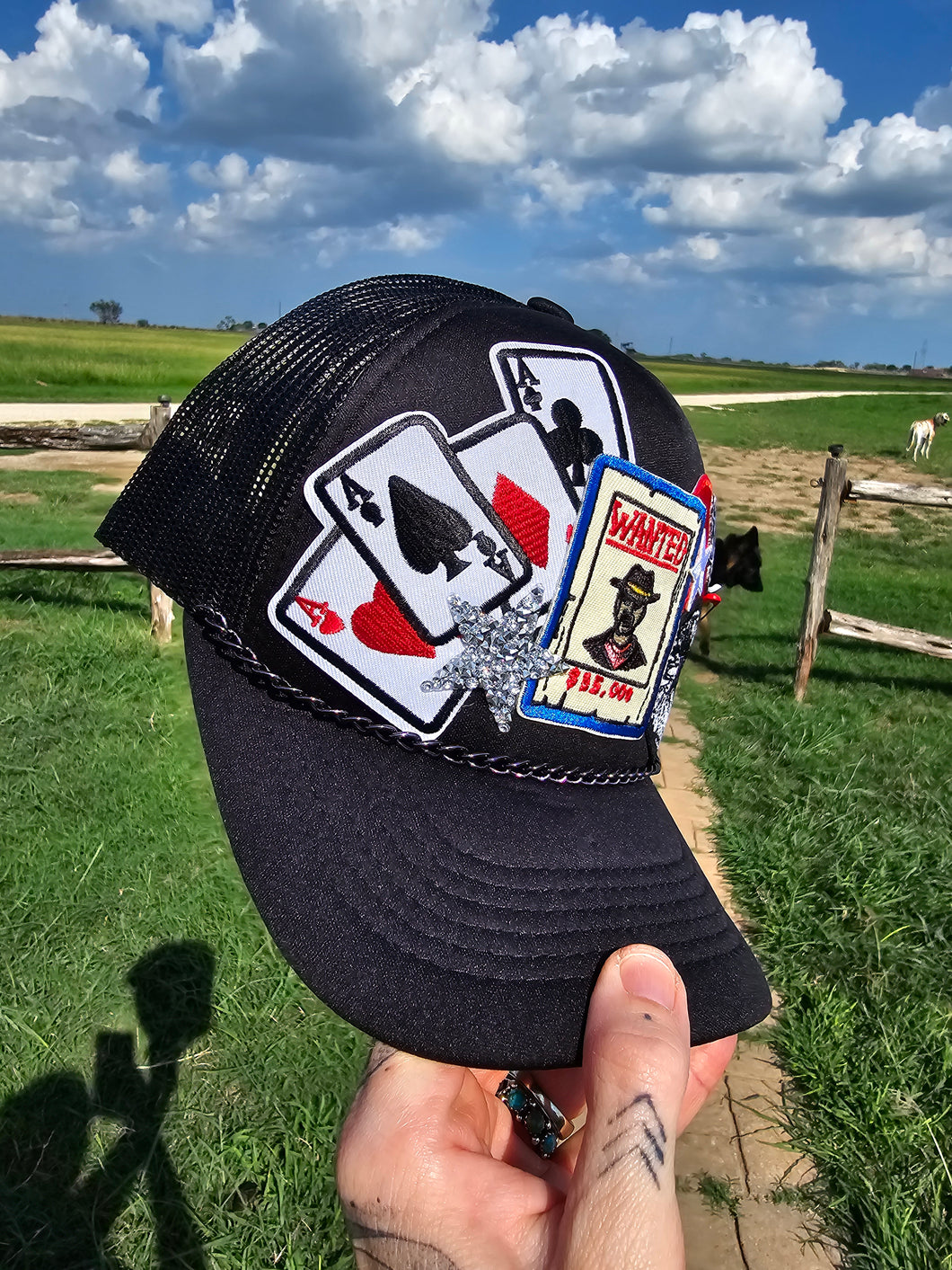 Wanted Patched Trucker Cap