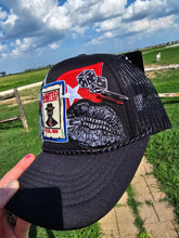 Load image into Gallery viewer, Wanted Patched Trucker Cap
