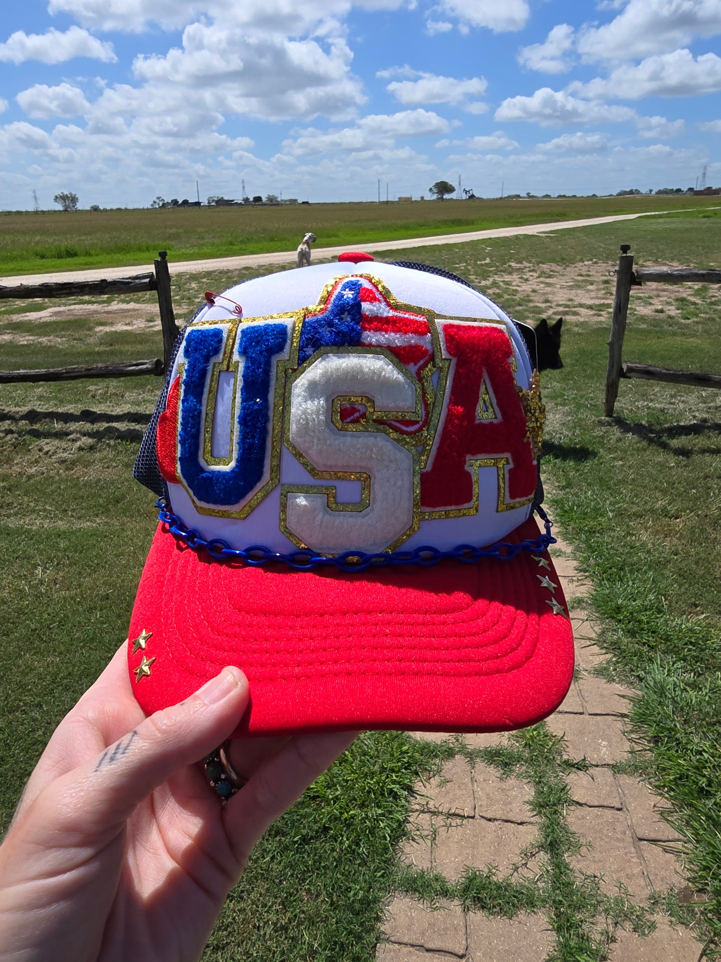 Stars of the USA Patched Trucker Cap