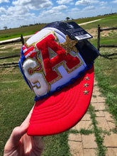Load image into Gallery viewer, Stars of the USA Patched Trucker Cap
