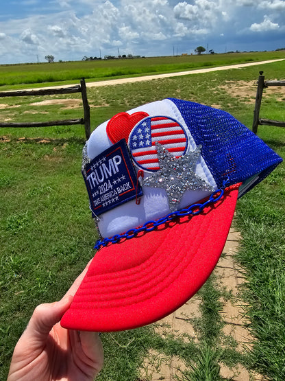 Trump Patched Trucker Cap