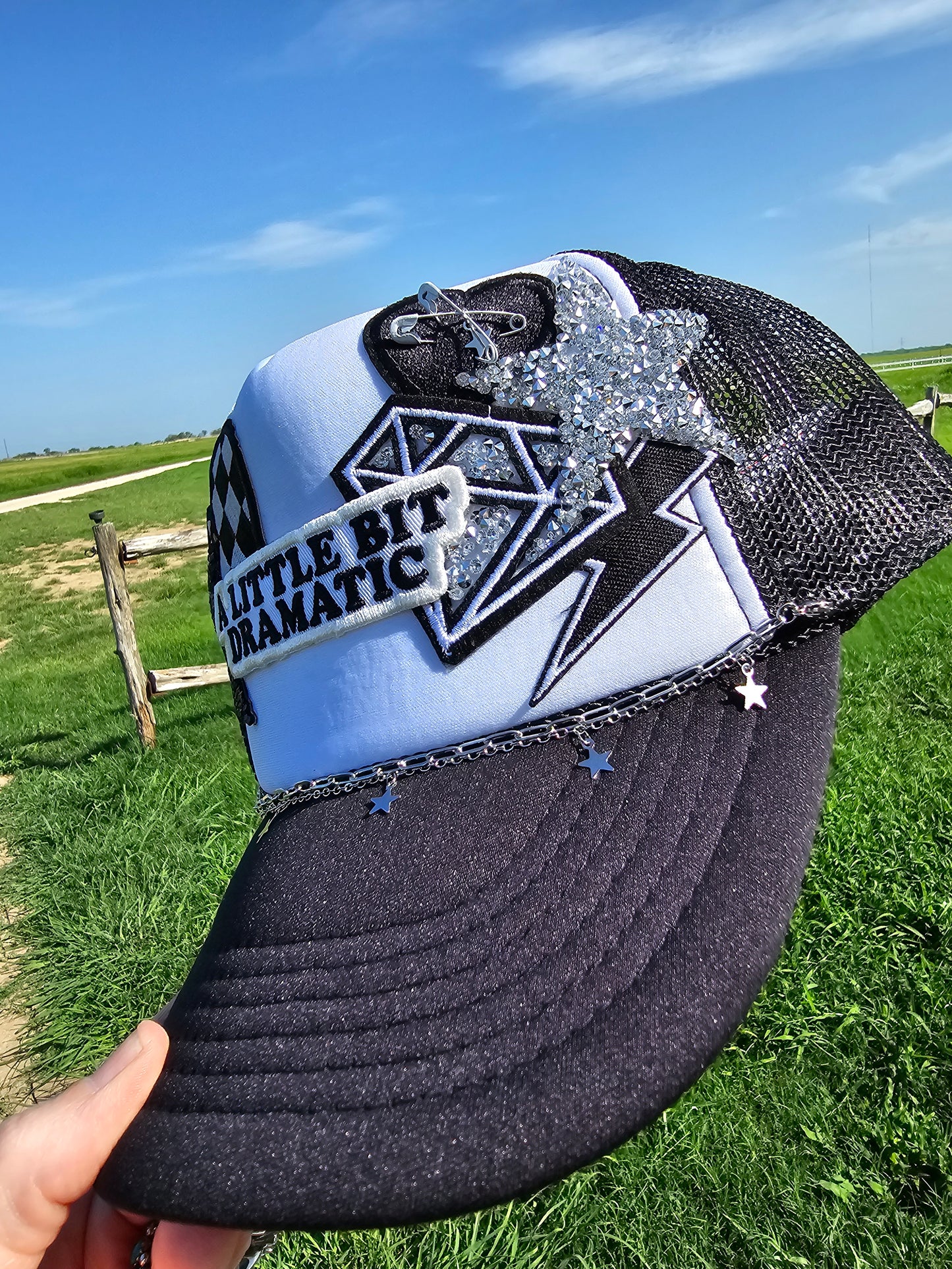 Dramatic Patched Trucker Cap