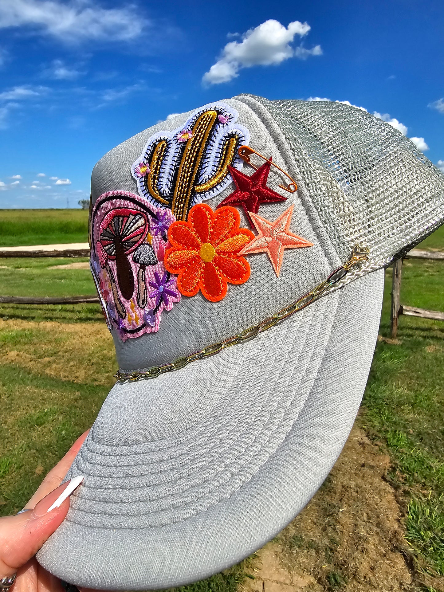 Groovy Patched Trucker Cap
