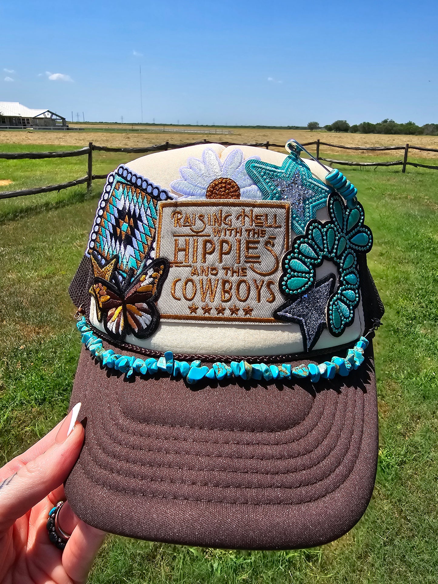 Hippies & Cowboys Patched Trucker Cap