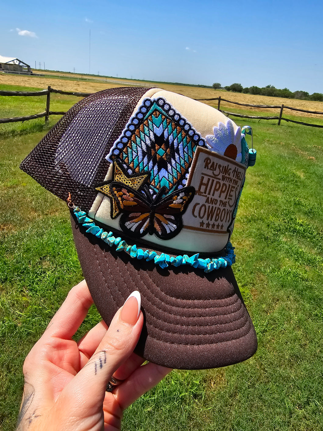 Hippies & Cowboys Patched Trucker Cap