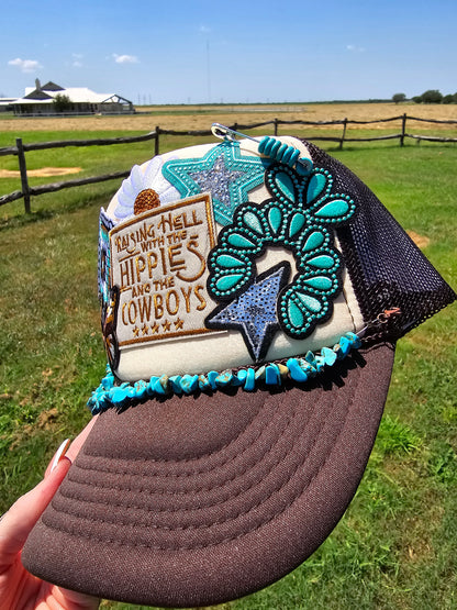 Hippies & Cowboys Patched Trucker Cap