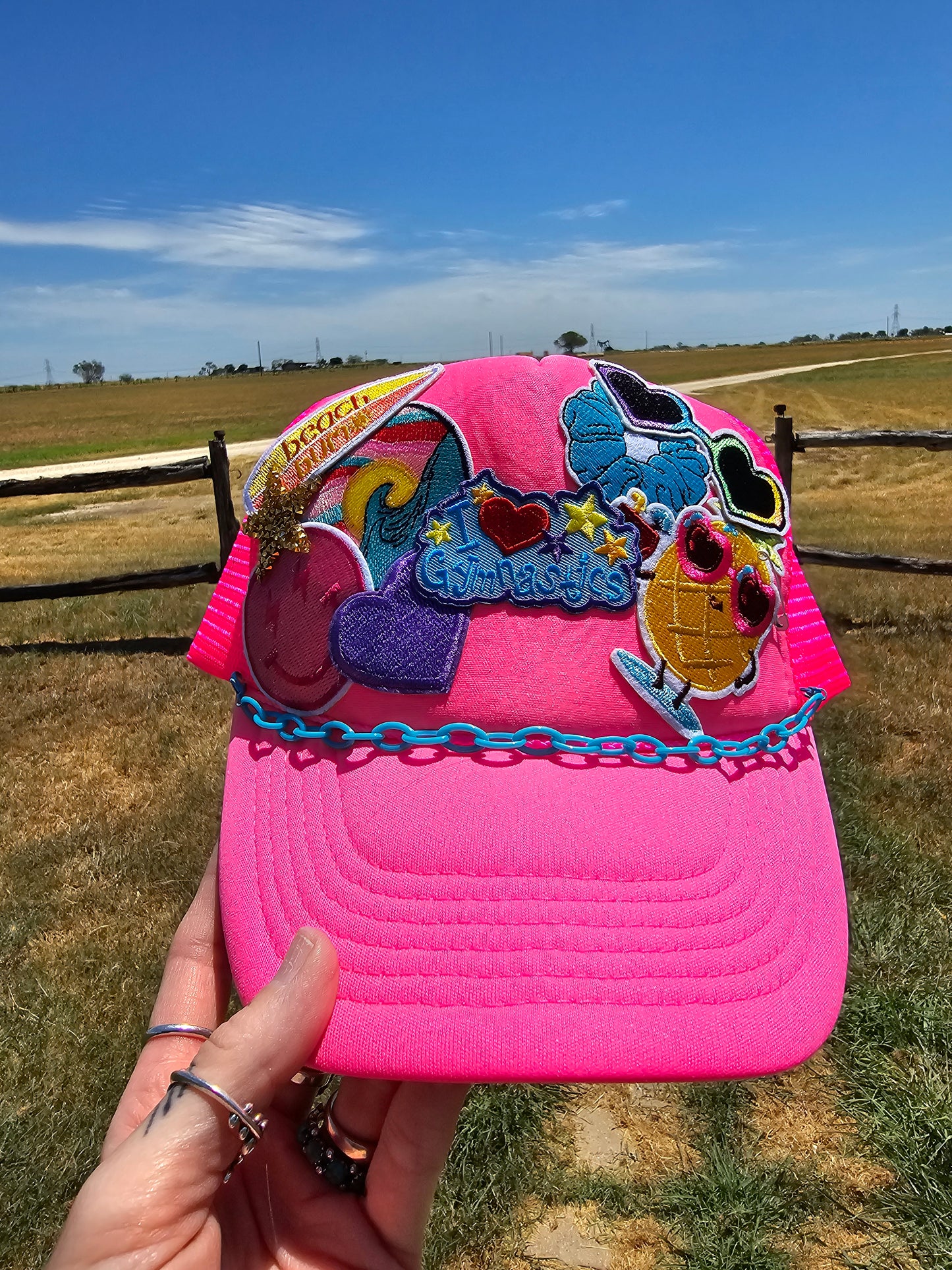 Gymnastics Patched Trucker Cap