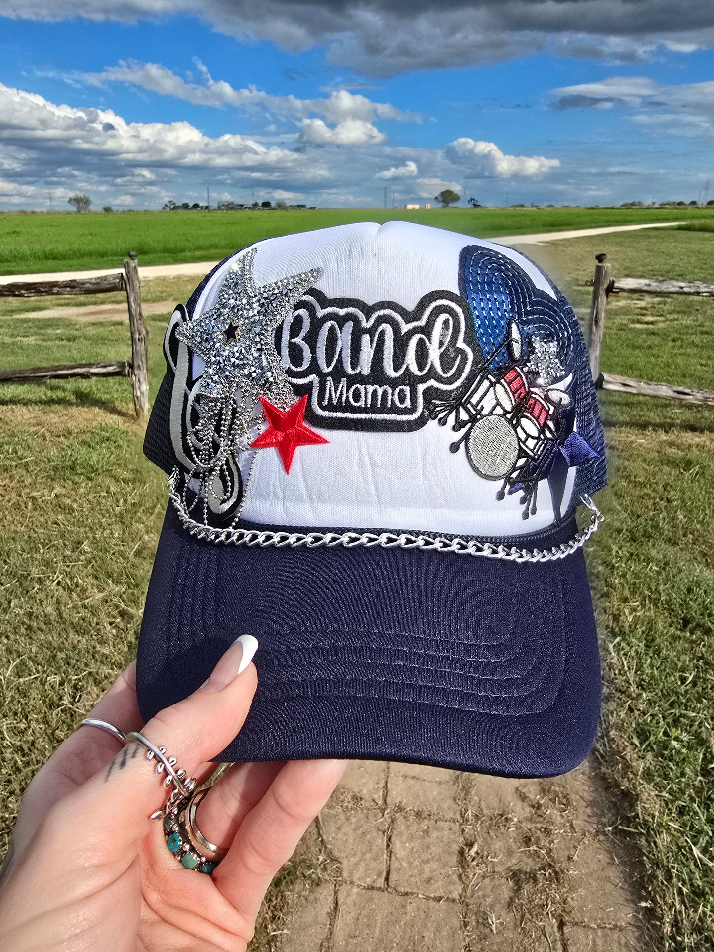 Drummer Mama Patched Trucker Cap
