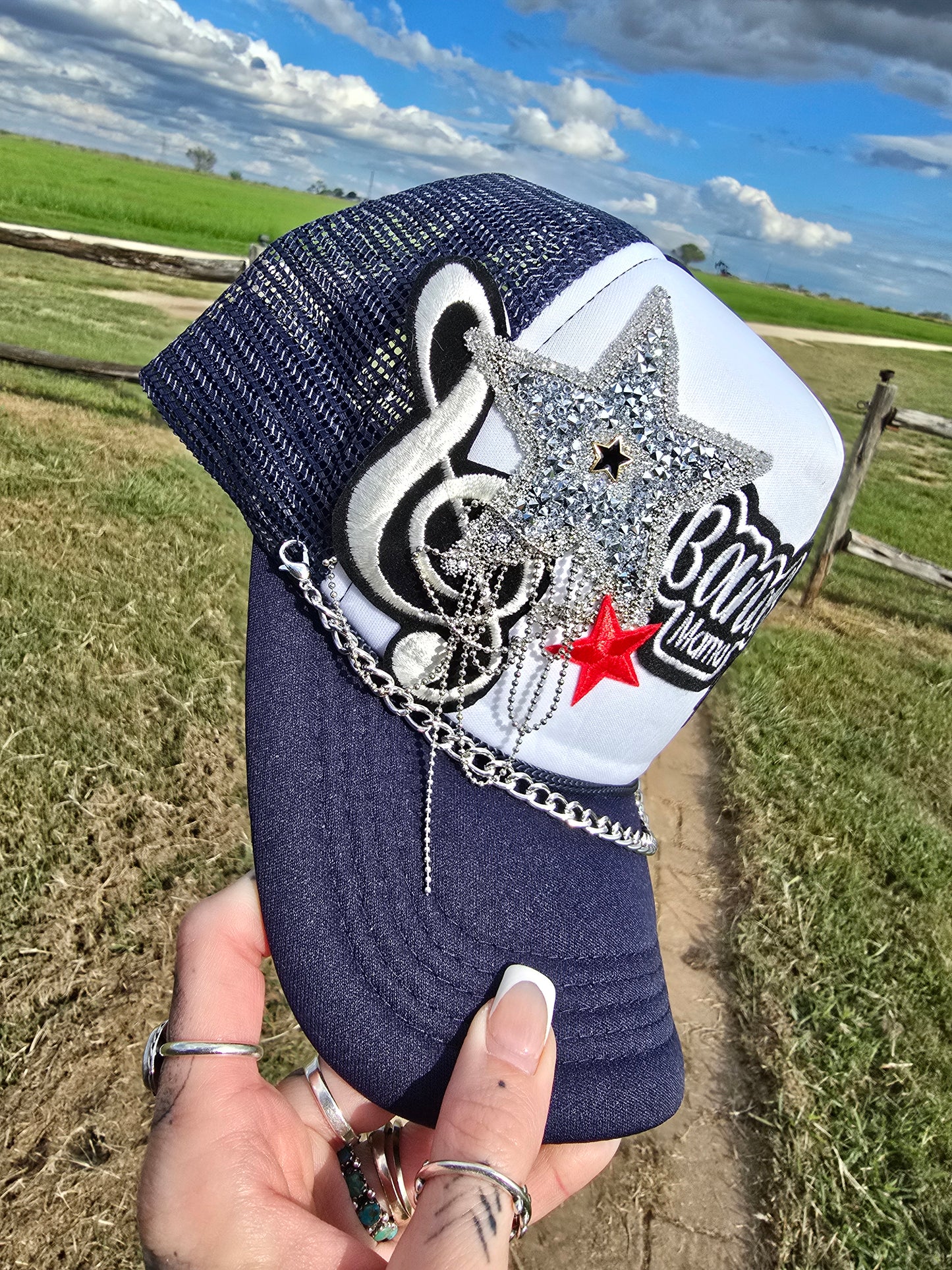 Drummer Mama Patched Trucker Cap