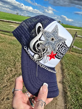 Load image into Gallery viewer, Drummer Mama Patched Trucker Cap
