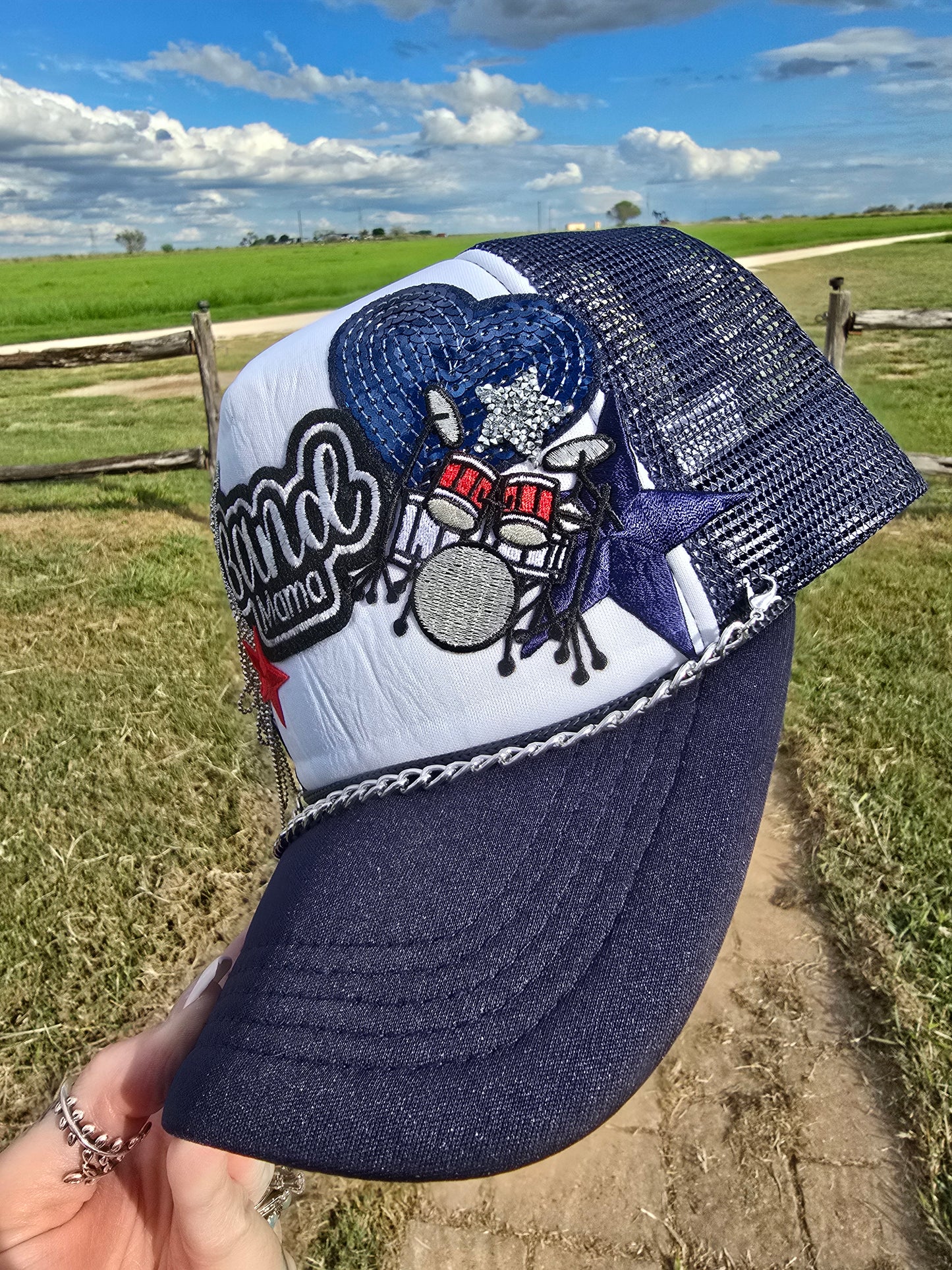 Drummer Mama Patched Trucker Cap