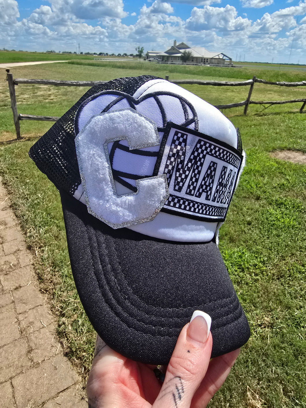 Volleyball Mama Patched Trucker Cap