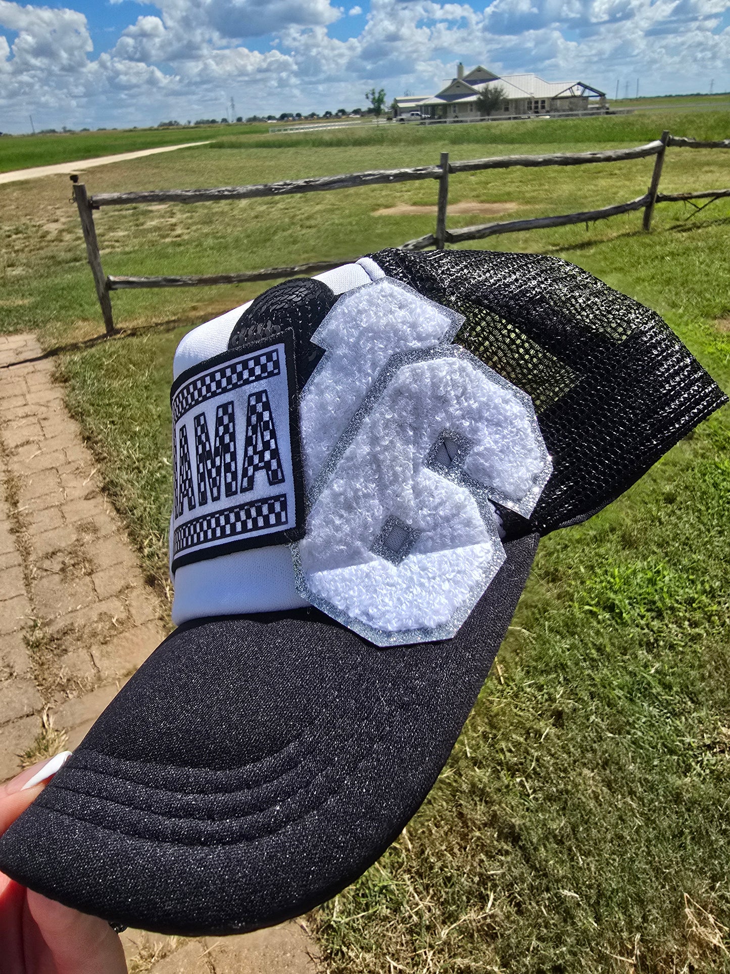 Volleyball Mama Patched Trucker Cap