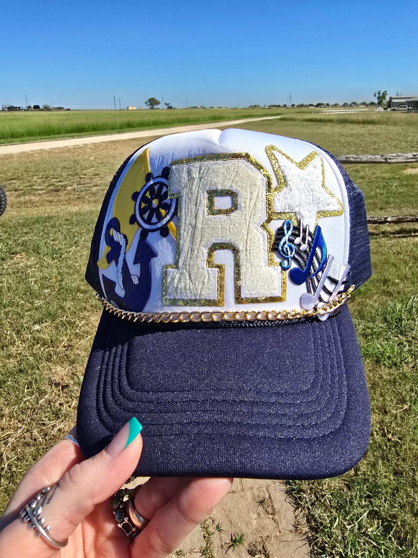 Colorguard& BaNd Patched Trucker Cap