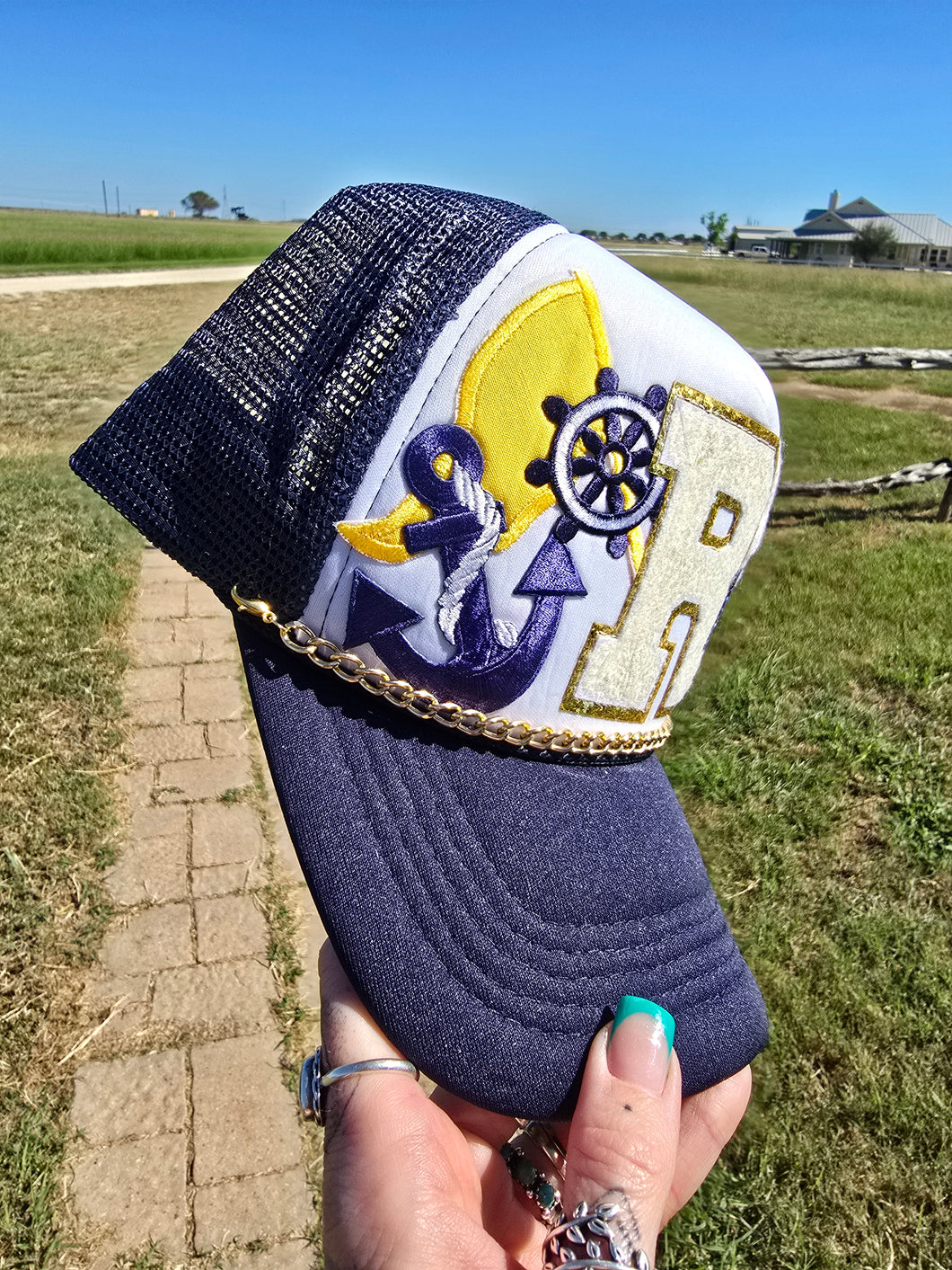 Colorguard& BaNd Patched Trucker Cap