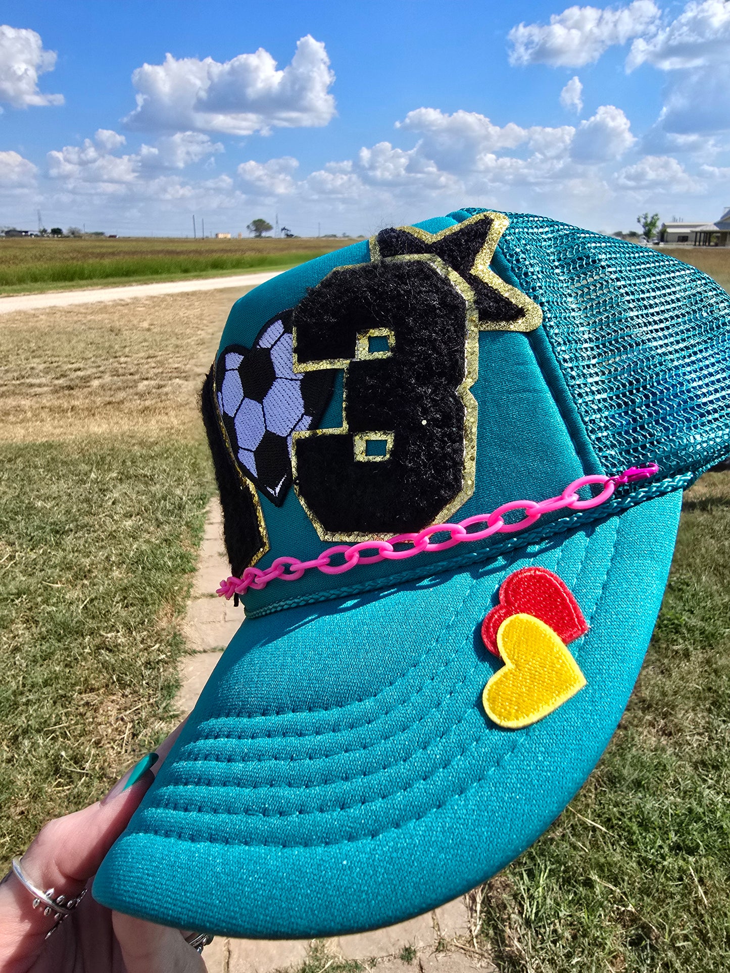 Soccer MoM Patched trucker cap