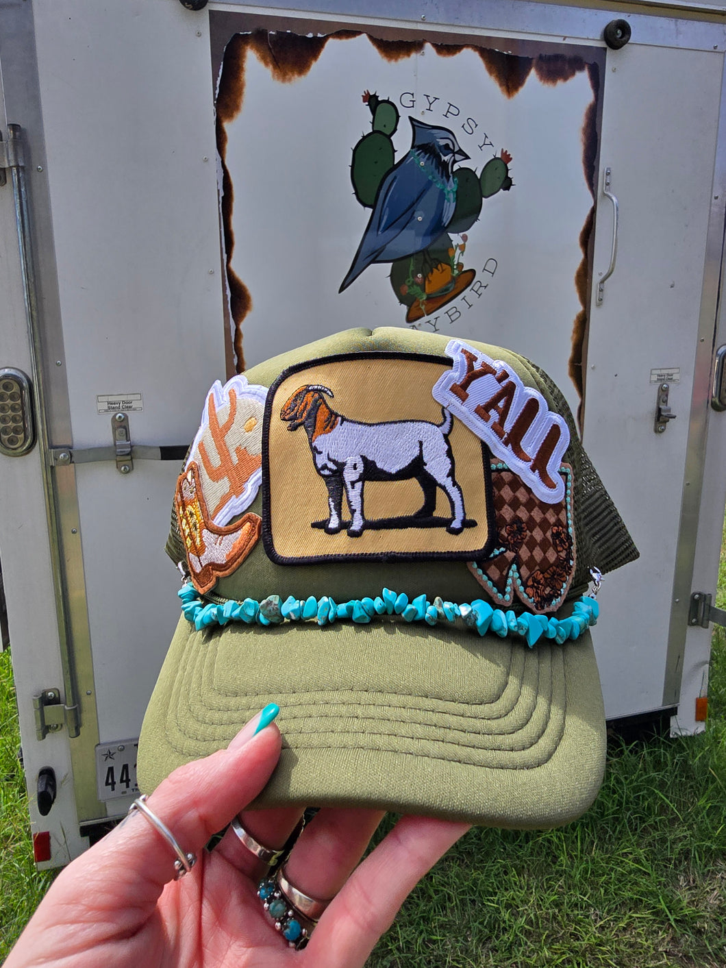 Trio of Patched Trucker Caps