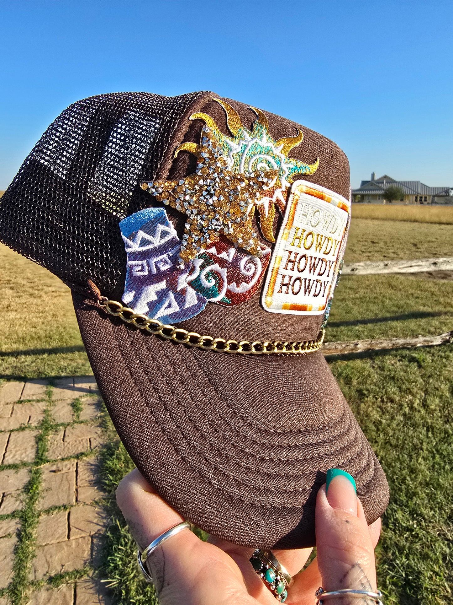 HowDy Patched Trucker Cap