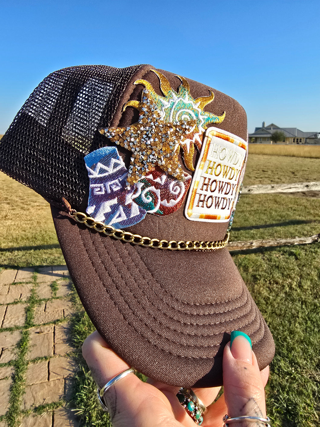 HowDy Patched Trucker Cap