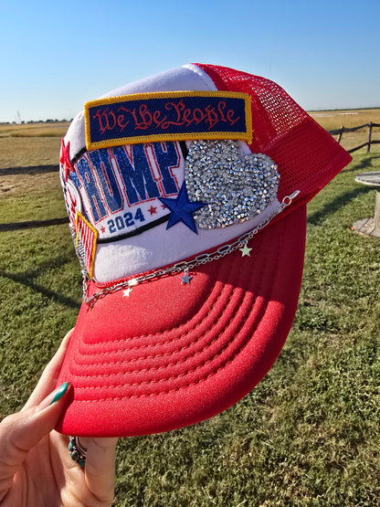 Trump Girl Patched Trucker Cap