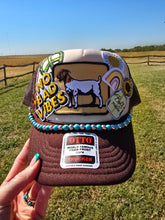 Load image into Gallery viewer, Goat Vibez Patched Trucker Cap
